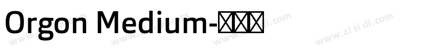 Orgon Medium字体转换